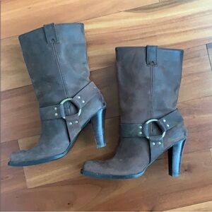 Harley Davidson heeled harness boots